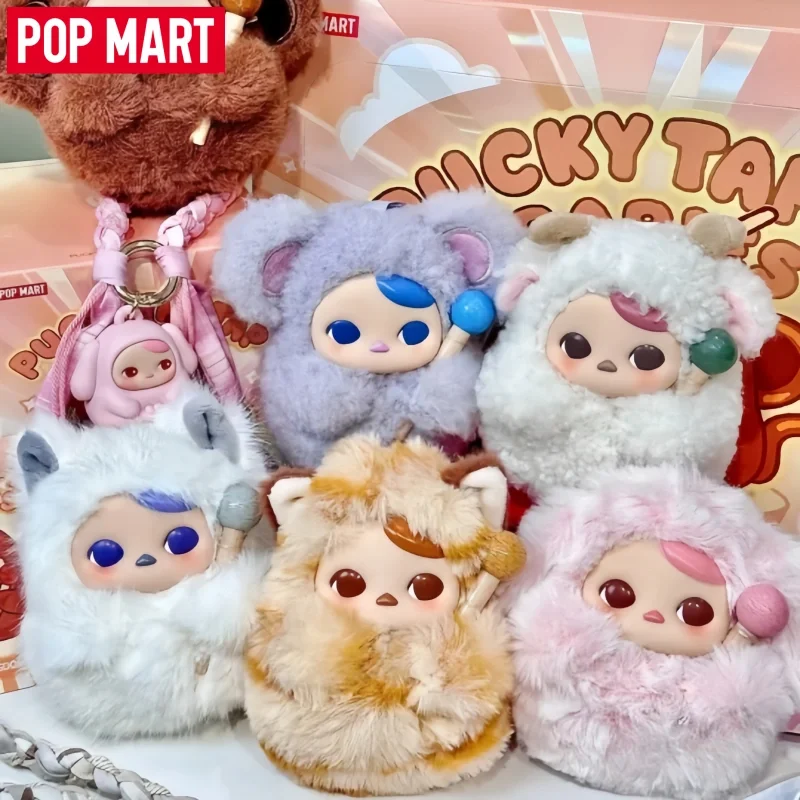 

Genuine POP MART PUCKY Knock Series Handheld Blind Box Original gifts Squishy cosplay Vinyl Plush Pendant Cute stranger things