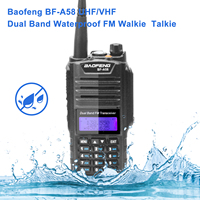 Baofeng Walkie Talkie BF-A58 IP57 Waterproof VHF UHF Dual Band 5W 128Ch FM Dustproof Shatter Resistent Two Way Radio w/ Headset