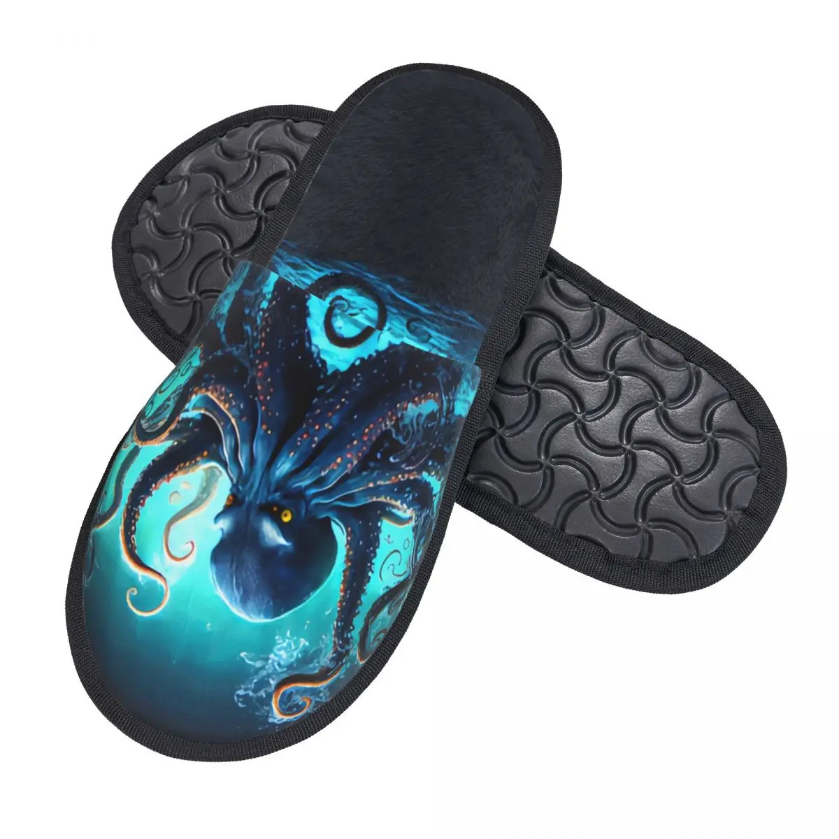 Indoor Octopus With Powerful Tentacles Warm Slippers Home Plush Slippers Home Soft Fluffy Slippers