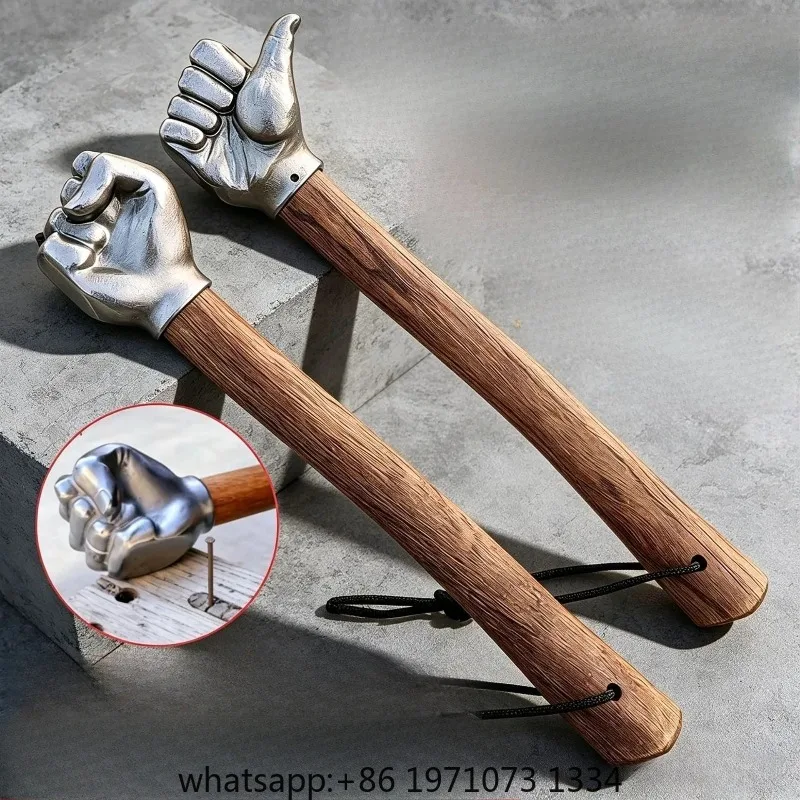 Multi-functional Punch Hammer Hardware Tools Solid Outdoor Stainless Steel Self-Defense Ornament Car Hammer Sledgehammer Window