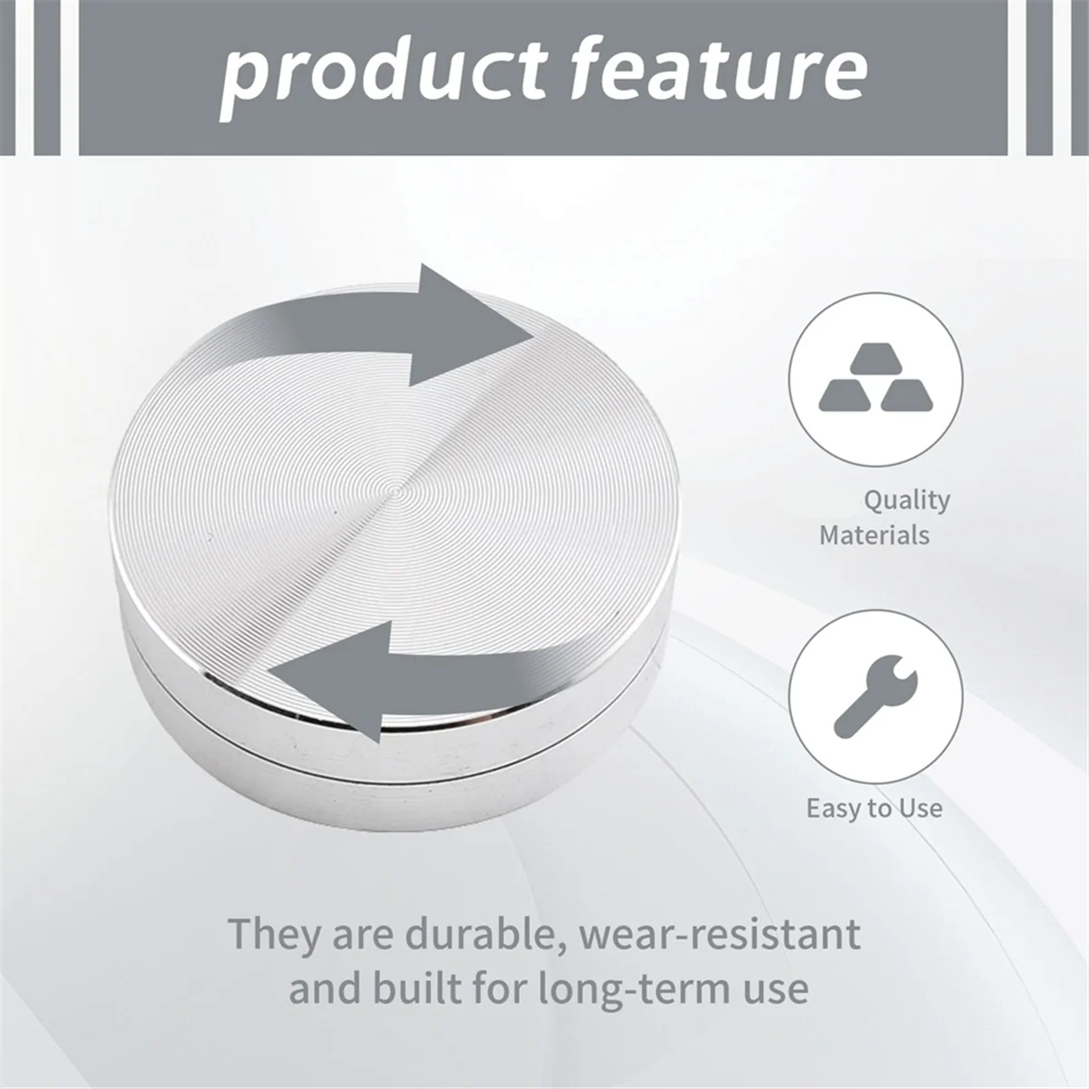 AAA87 3 PCS Ceramic Clay Pottery Throwing Trimming Spinner Tool Set - Includes 30mm, 38mm, 45mm Clay Spinner for Pottery