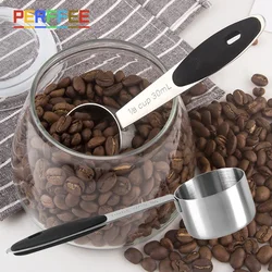 Stainless Steel Coffee Bean Spoon Short/Long Handle Measuring Coffee Scoop Home Kitchen Sugar Powder Coffee Bean Scoop 30ml/10g