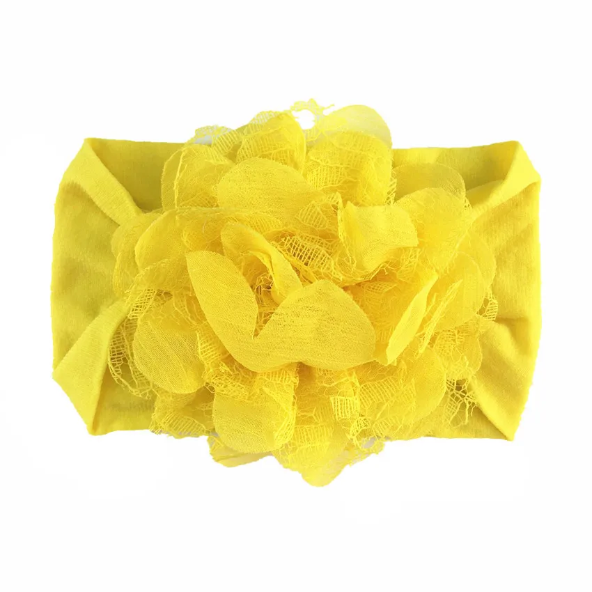 newborn baby headband Chiffon flower Baby elastic Lace hair band infant headbands girls headwear baby girls hair accessories