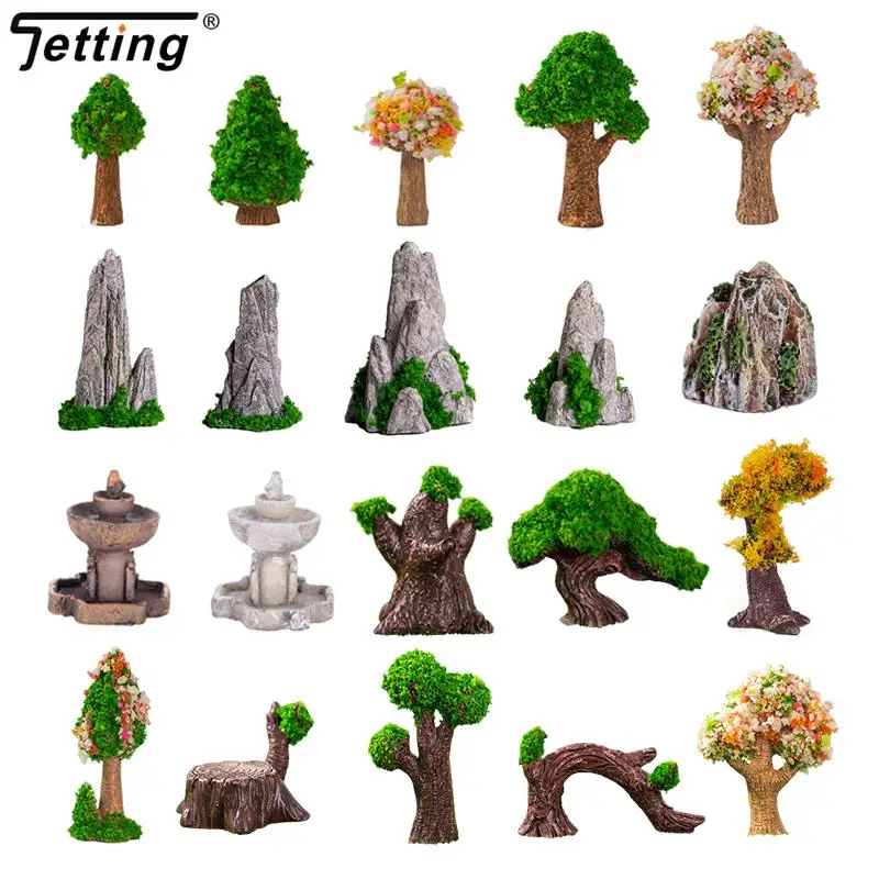 Imitacja górska miniaturowa sztuczna kamienna ozdoby Bonsai na wzgórzu wróżka akcesoria ogrodowe do dekoracji domu