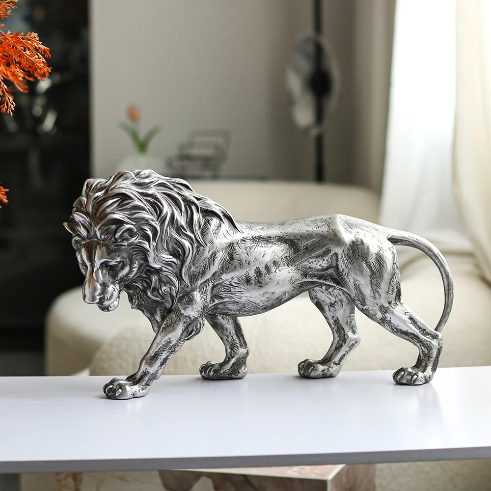

Home Decoration Items High Resin Lion Statue Handicraft Animal Ornaments Decorations Gifts Home Decor