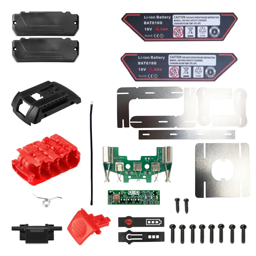 DIY BAT618 Battery Plastic Case Box Shell PCB Protection Circuit Board For Bosch 18V Li-ion Battery Voltage Detection Protection