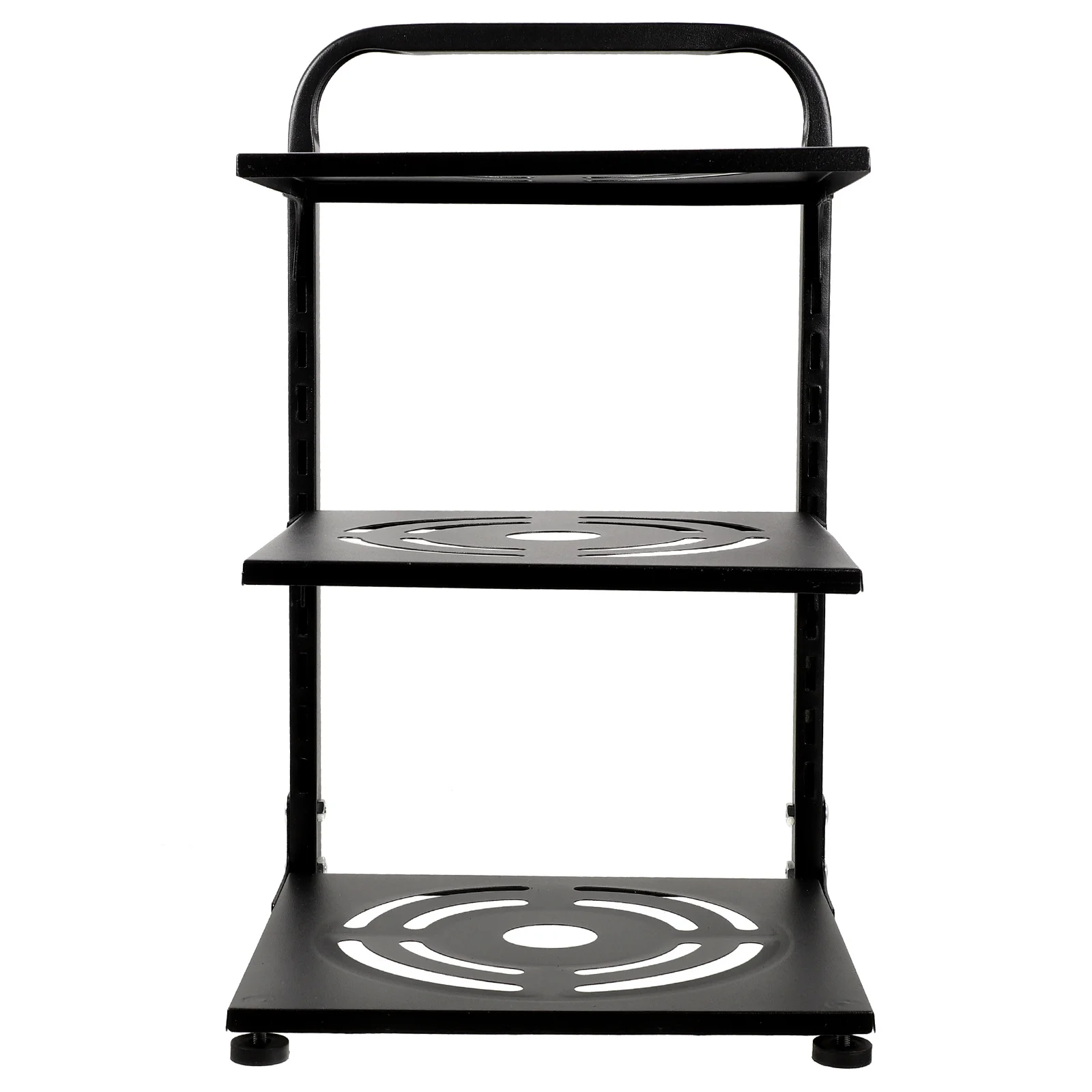 

3 Tier Adjustable Pot and Pan Rack Strong Carbon Steel Construction Countertop Kitchen Organizer for Pots Pans Baking Dishes