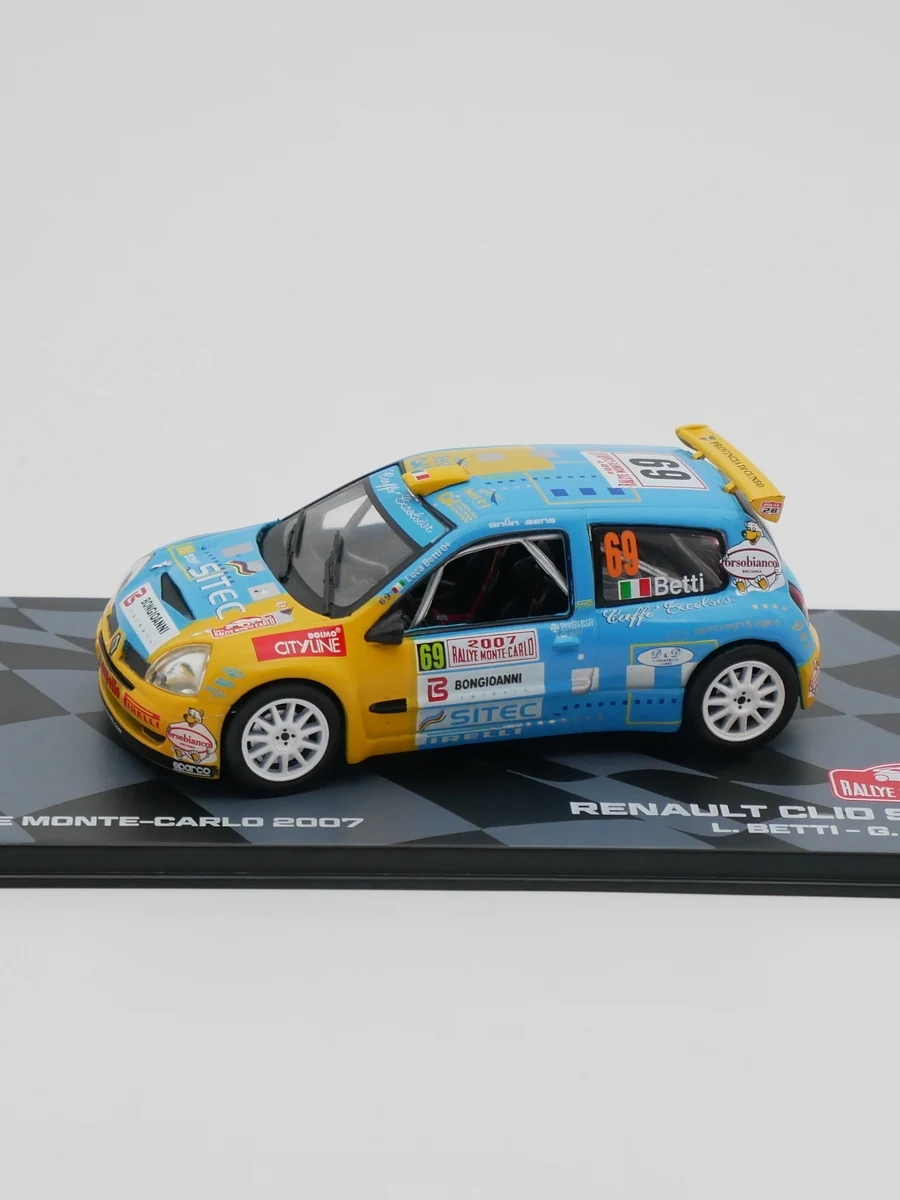 دييكاست Ixo 1:43 مقياس رينو كليو S1600 WRC 2007 رينو رالي سيارة سبيكة سيارة تحصيل لعبة هدية تذكارية عرض حلية #2