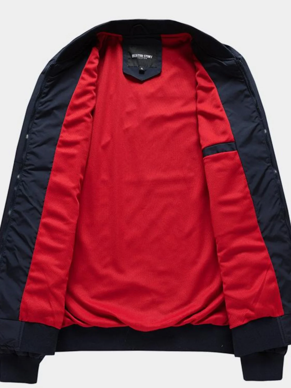 

Свободное мужское деловое повседневное пальто-джат большого размера, молодежная модная весенне-осенняя одежда из полиэфирного волокна, цвет застежки-молния