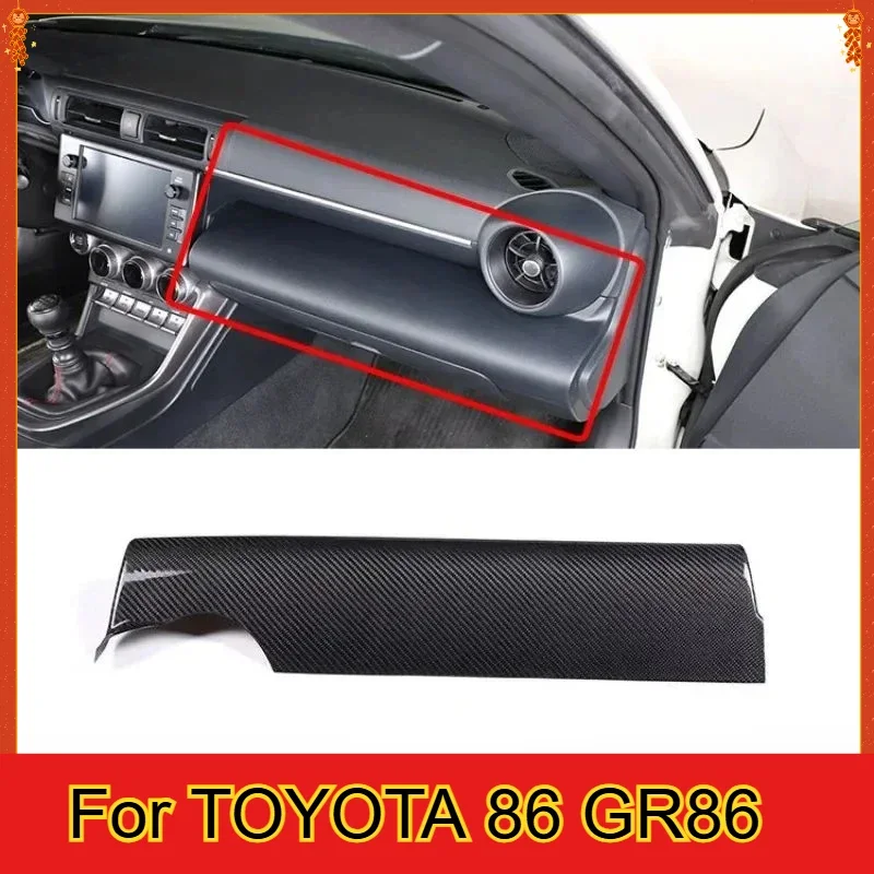 

For TOYOTA 86 GR86 For SUBARU BRZ GT86 Real Dry Carbon Fiber Instrument Panel Center Console Panel Automotive Supplies 2022
