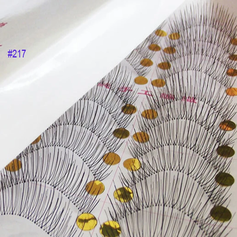 10Pair Makeup False Eyelashes Natural Long Handmade Fluffy Handmade Training Lashes  Fake Lashes Extension Makeup Tool Lashes