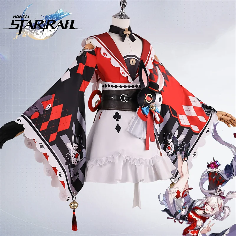 

Костюм для косплея по игре Honkai: Star Rail Sparkle: полный комплект с шляпой, платьем и аксессуарами для Хэллоуина, карнавала, вечеринок и ролевых игр