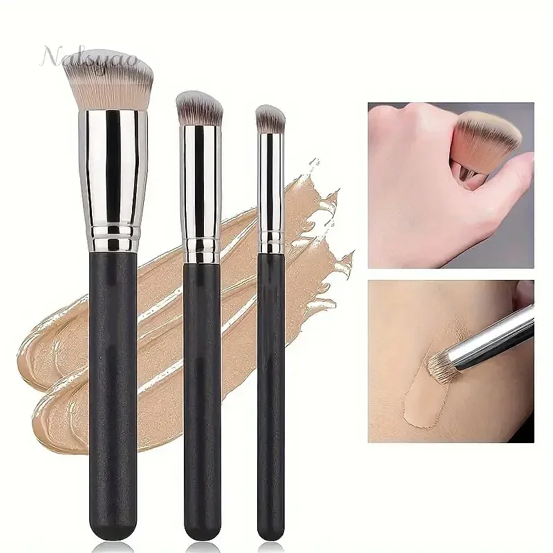 Foundation Concealer Brush Premium Contour Blusher Brush Flawless Under Eye Dense Face Makeup Blending Brush