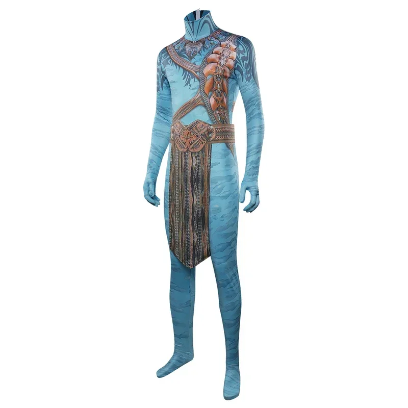 The Way of Water Roleplay Costume pour hommes, Jake Cuts LY, Avatar 2 Movie, FantrenforMan Jumpsuit, Halloween Carnival Gril Disguise