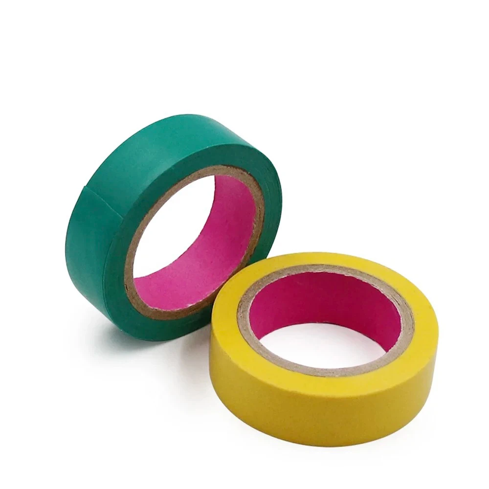 Color Electrical Tape PVC Wear-resistant Flame Retardant Lead-free Insulating Waterproof Eletrician White Black Red Blue Green
