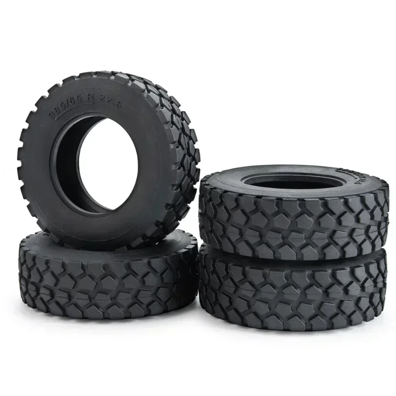 Tamiya Rubber Tyre Wheels Tires 84x30mm for 1/14th Wheel Rim Hubs RC Tractor Trailer Cargo Tow Drag Truck Parts