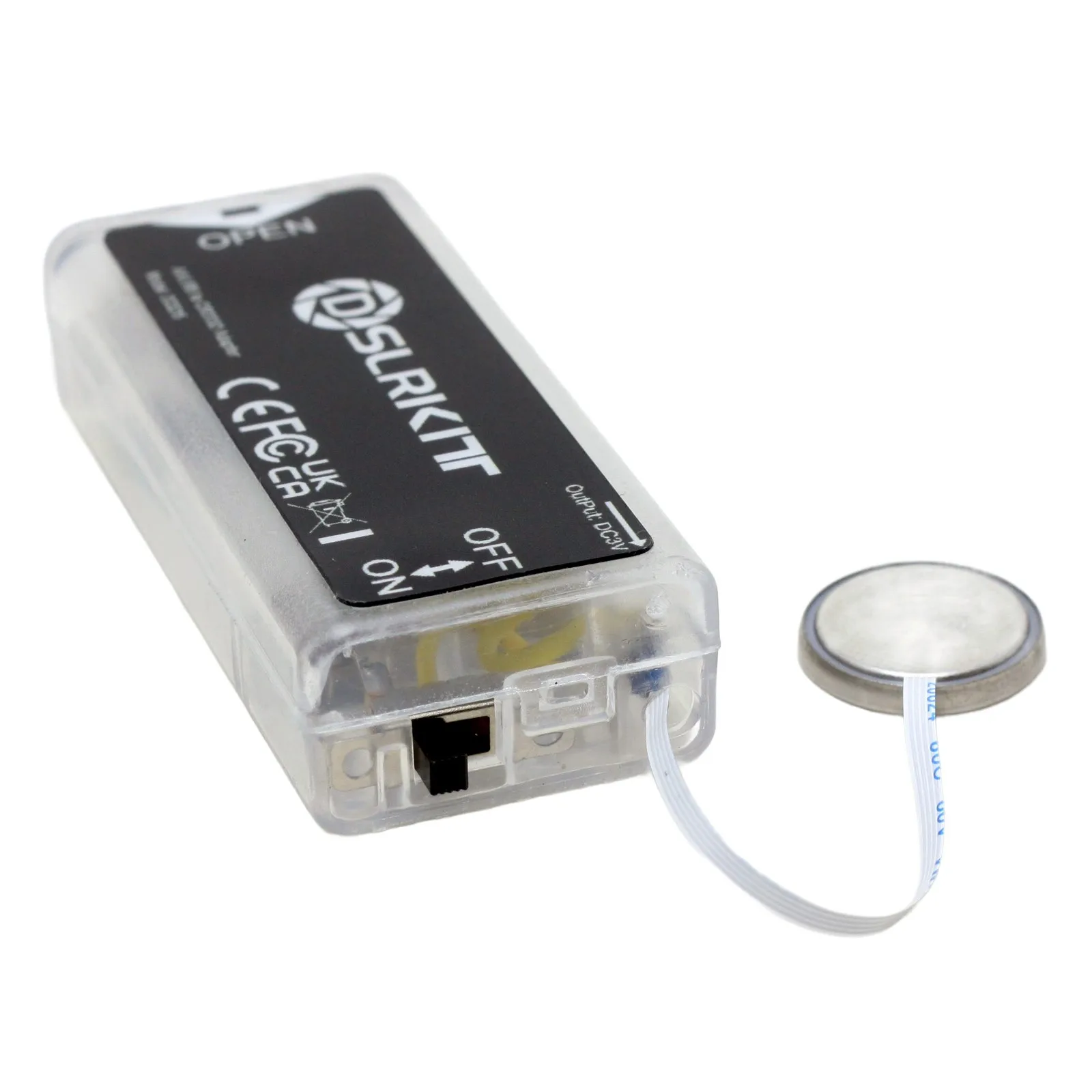 AA/LR6 to CR2032 Dummy Battery Adapter Converter With ON/OFF Switch Thin FFC Cable