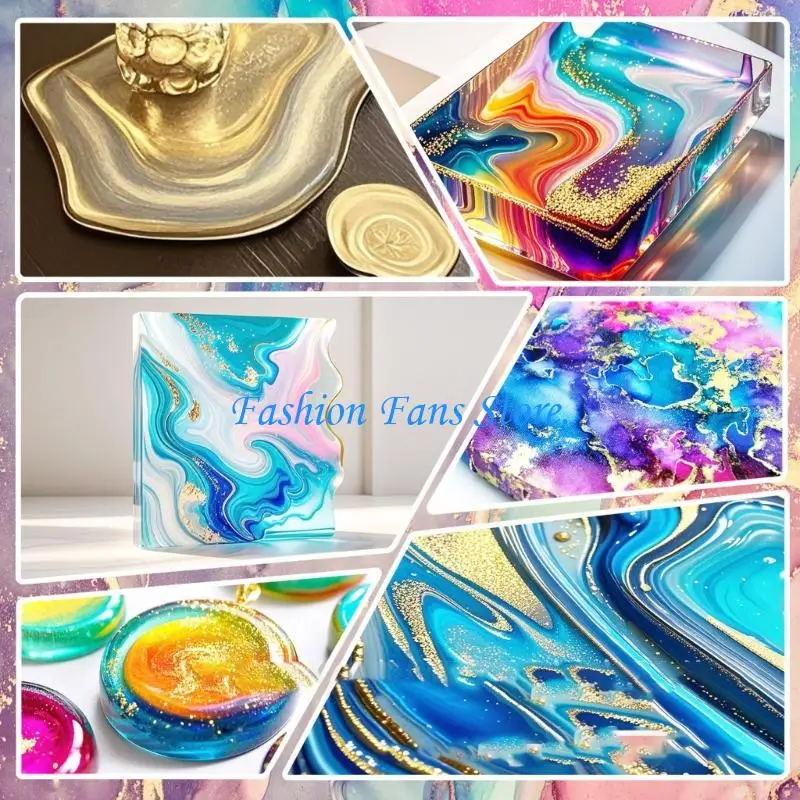 

C71D 12Pieces Metallic Alcohols Collection For Resin And Crafting Enthusiasts