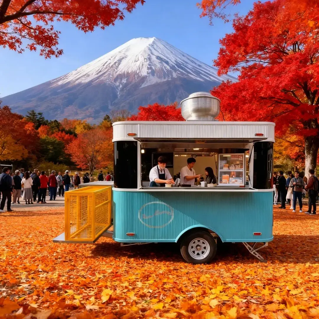 

Outdoor Food Trailer with Oversized Sales Window Movable Towable Design for Flexible Business Location Selection