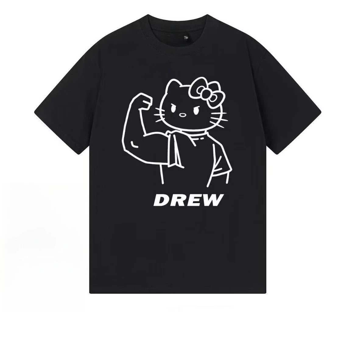 2026 Sanrio Hello Kitty Summer Men's and Women's Pure Cotton T-shirt Comfortable, Breathable, High Quality Ins Y2k
