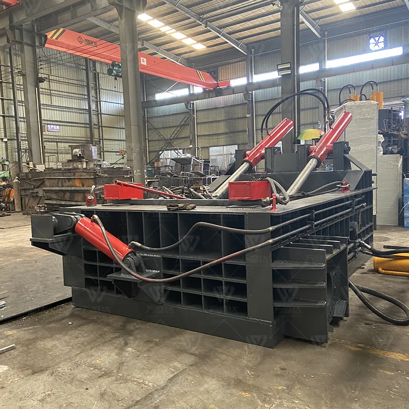 High Efficiency Metal Briquetting Press for Scrap Metal Magnetic Strip Baler Compactor Machine Custom