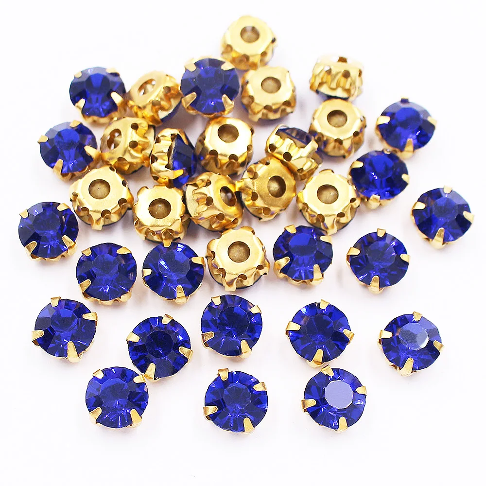 50 Stück-100 Stück Goldkrallenbasis zum Aufnähen von Strasssteinen, Kristallsteinen, Strass-Glasperlen, Nähen von Strasssteinen, Kleidung, Basteln, Edelsteine – Detail 8