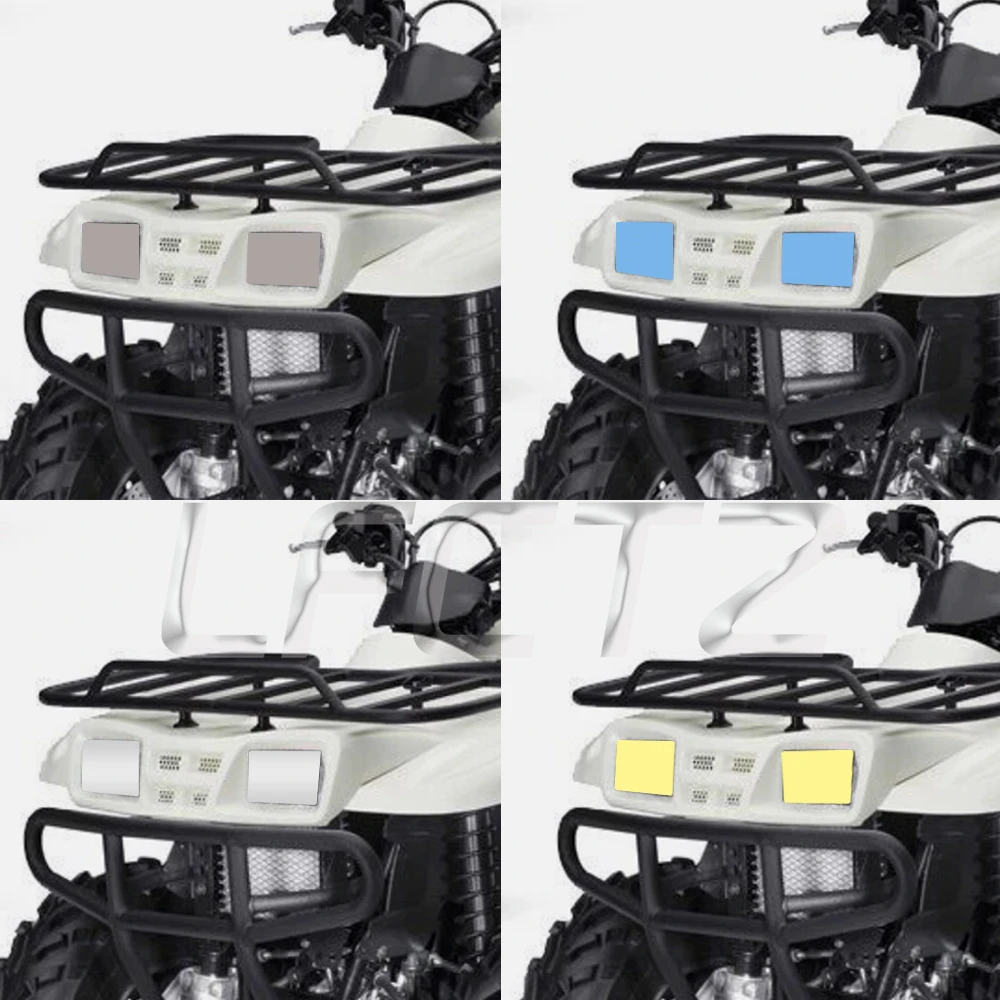 Anti-Scratch ATV Headlight Film Transparent Front Light Lamp Protection Film Fit for Kawasaki Prairie 360 KVF360 2x4 4x4 2003-12
