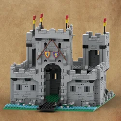 1640-Piece MOC Building Blocks Kit - Royal King’s Castle Model, Unique Holiday Gift for Architecture Enthusiasts and Creatives