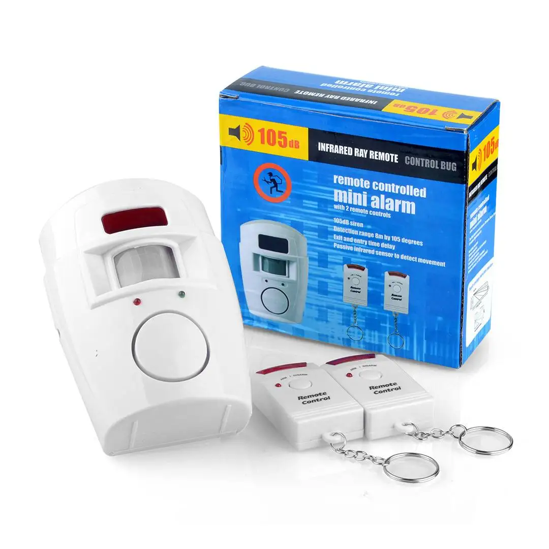 105db Dual Remote Control Infrared Detection Alarm Wireless Anti-theft Door Window Alarm Home Security System Outdoor Anti-theft