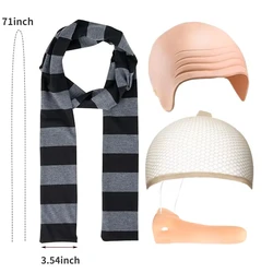 Cartoon Movie Thief Dad Cosplay Bad Guy Disguise Scarf Headwear Nose Costume Accessories Adult Men Halloween Suit Props