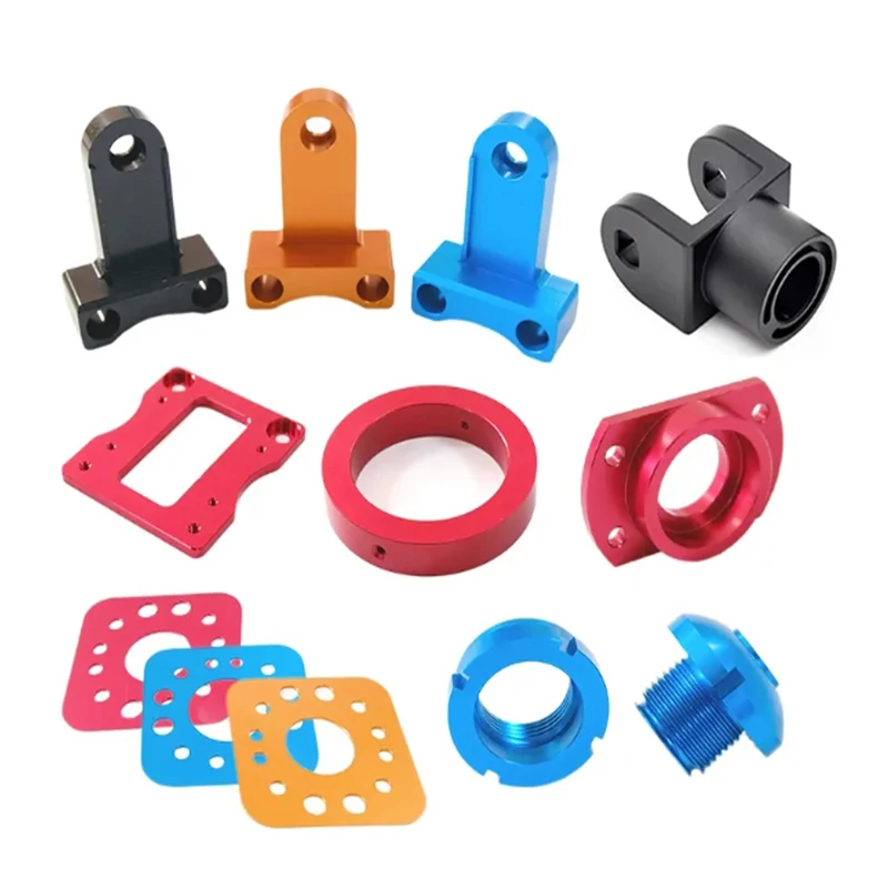 China Suppliers Custom 5axis Car Motorcycle Component Router Turning Colorful Alloy Aluminium Cnc Machining Parts