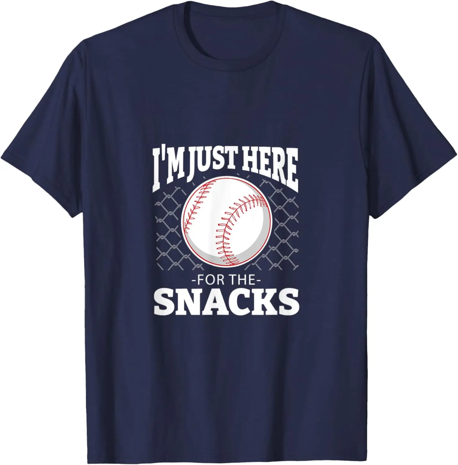 Baseball Game Snacks Funny Sports T-Shirt