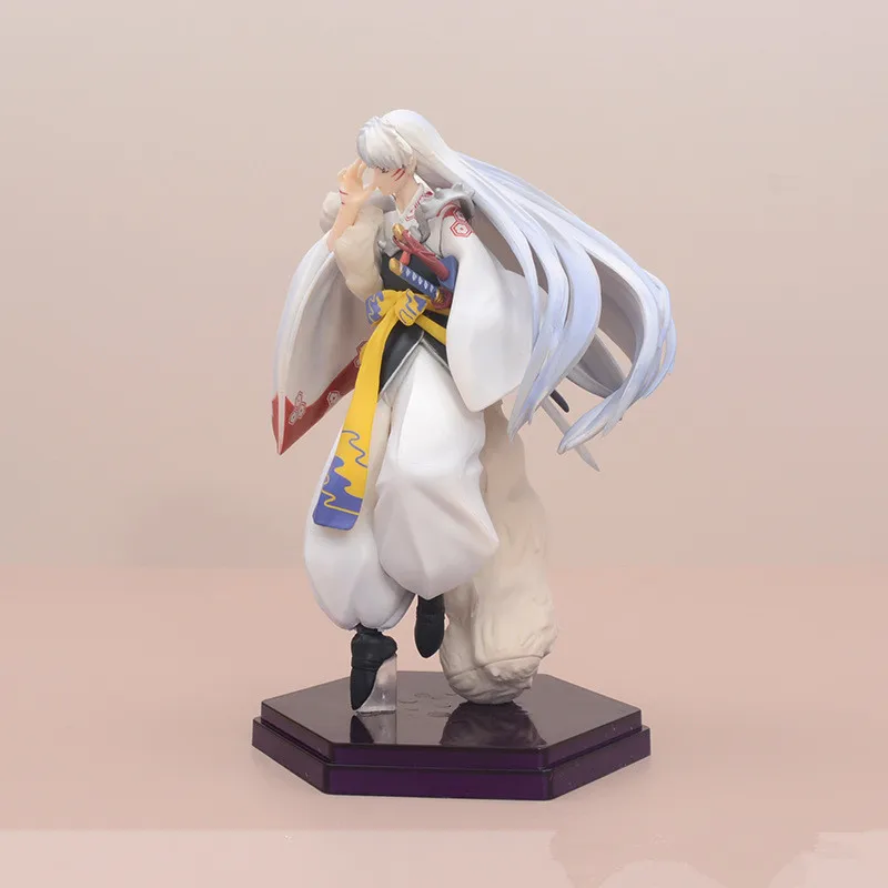 20cm Inuyasha Anime Figure Sesshoumaru PVC Action Figure Higurashi Kagome Figurine Collectible Model Toys Kid Gift