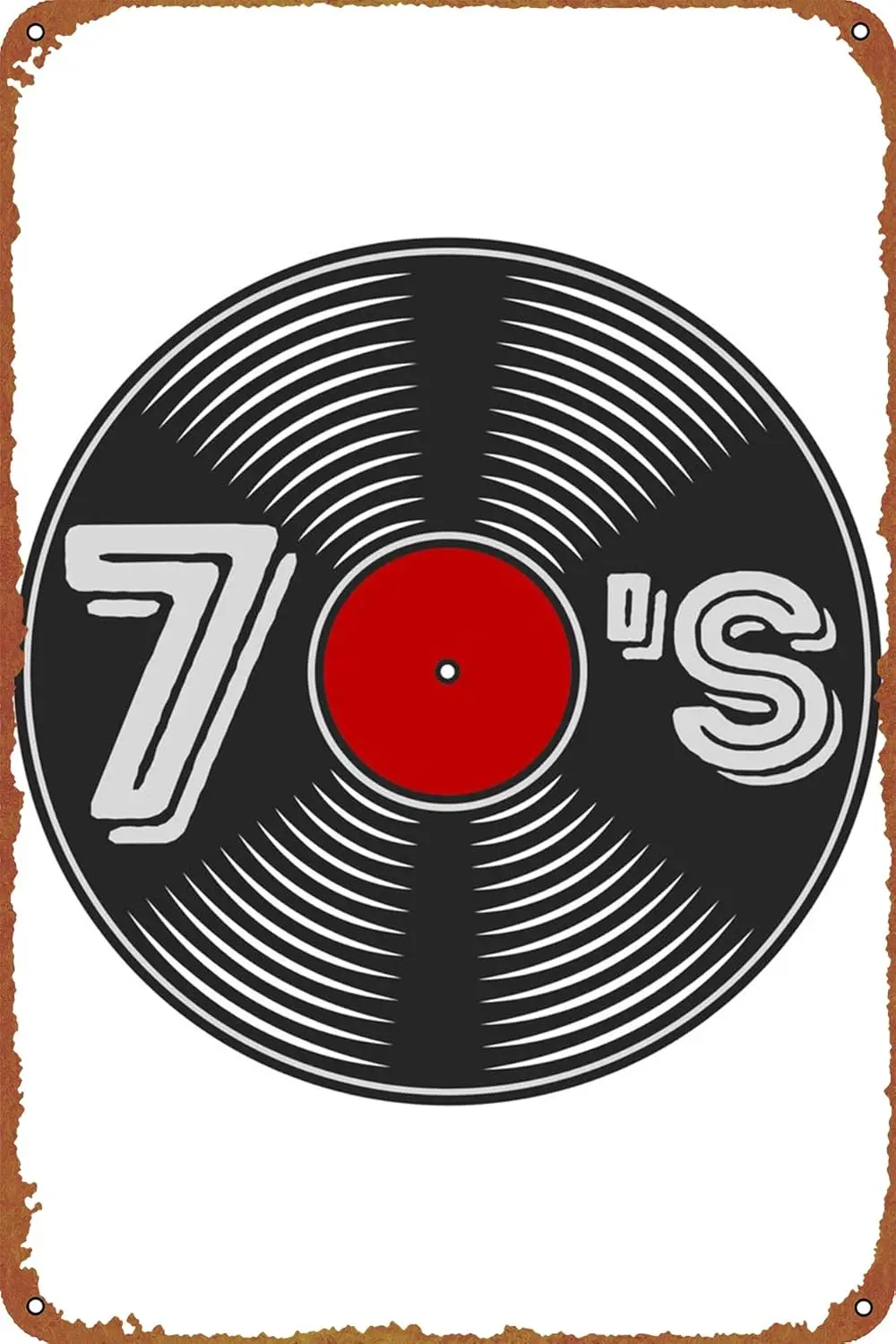 Vinyl 70s Vintage Retro Music Metal Tin Sign Hanging Retro Sign Kitchen Wall Poster Garage Cafe Bar Pub Man cave Art Novelty Pla