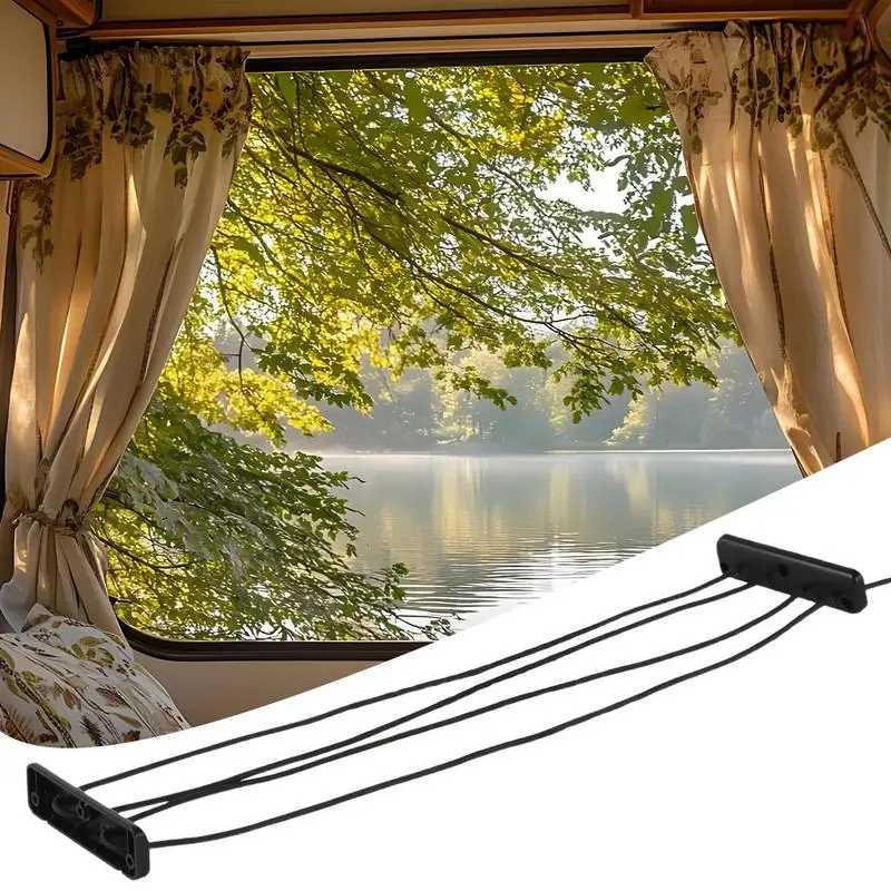 RV Cabinet Cargo Net Campers Trunk Trailer Side Cargo Luggage Elastic Storage Net Mesh Pocket Organizer Anti Falling Baffle