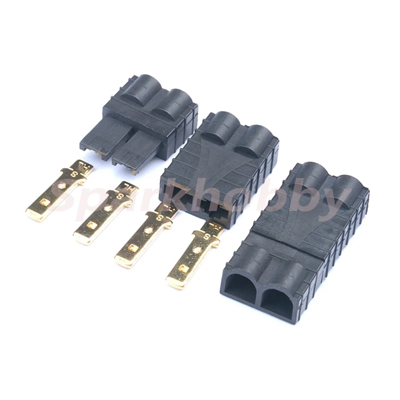 10PCS Gold-plated Male Female Connector plug 100A/150A High Current plug with cover shell for RC TRX MAXX REVO Lipo battery