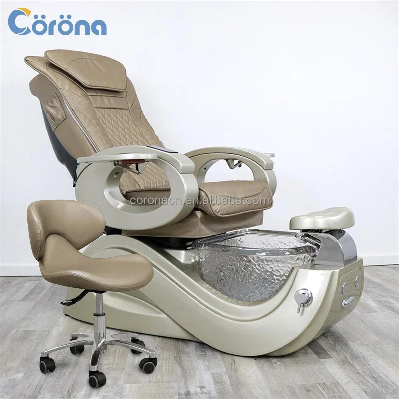 

2025 Beauty Nail Salon Furniture Luxury Modern Electric Multifunctional Foot Spa Massage Pedicure Chairs