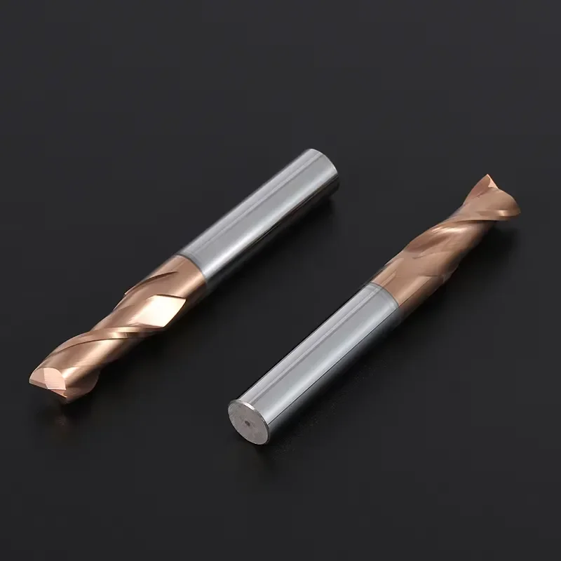 1PC HRC55 Carbide End Mill 2 Flutes Tungsten Steel Alloy Coated CNC Milling Cutter for Metal Working Sizes 1 2 4 5 6 8 10