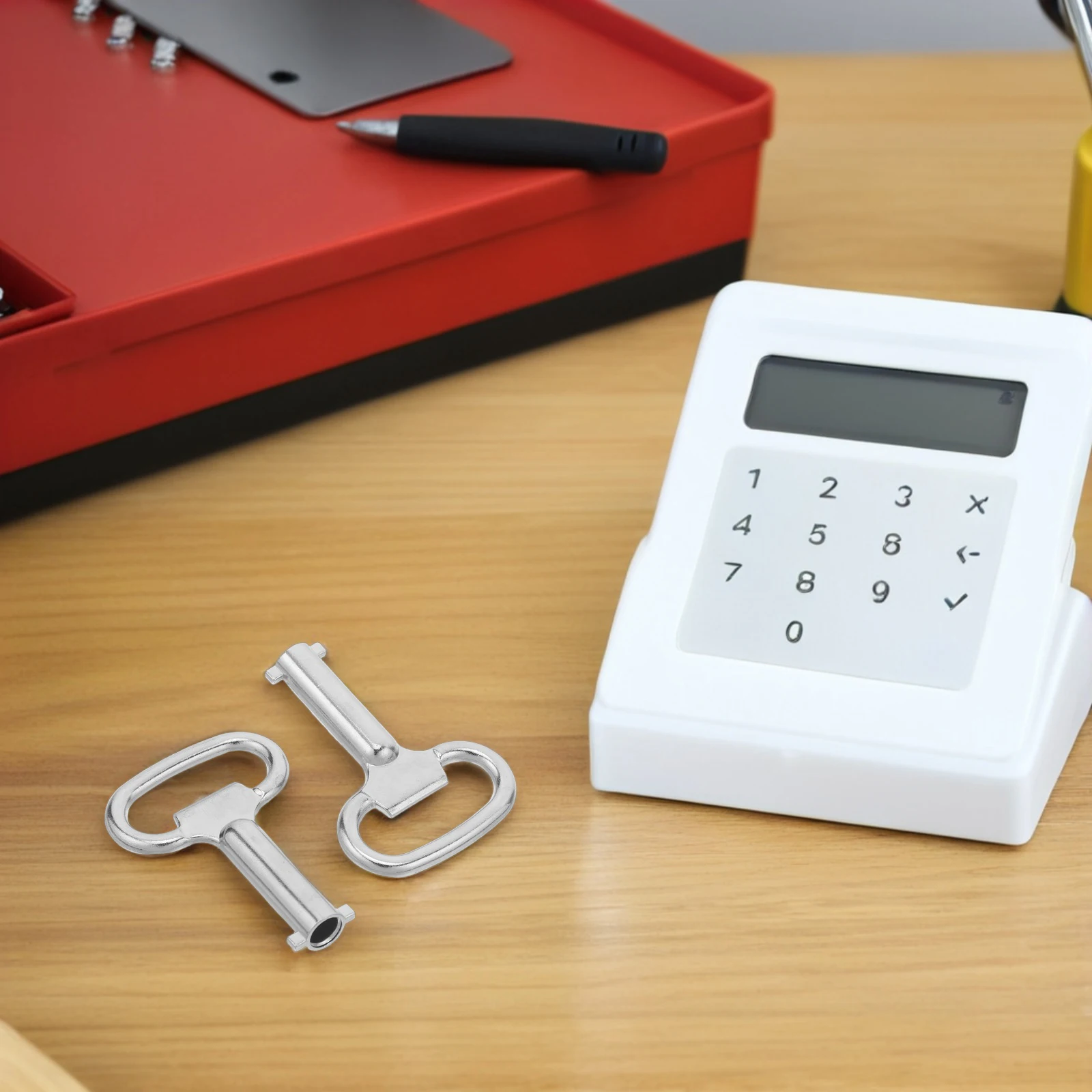 2pcs Universal Valve Keys for Electrical Cabinets Gas Meters Zinc Alloy Multifunctional Suitable Various Scenarios Hardware