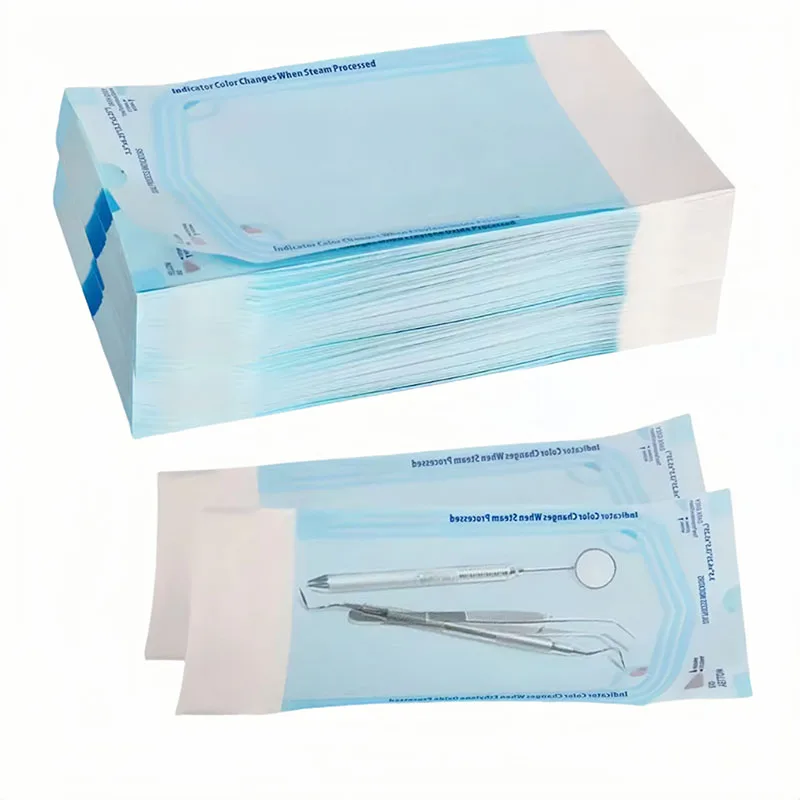 200Pcs Self Sealing Sterilization Pouches for Nail Tools Medical-grade Paper Disposable Dental Tattoo Accessories Storage Bags