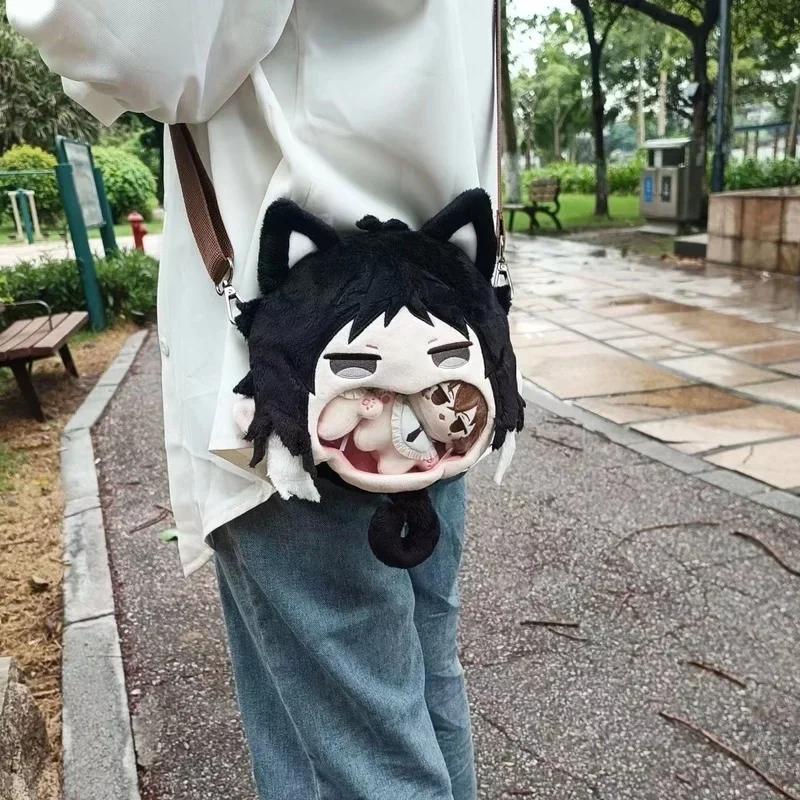 Bungou Stray Dog Plush Bag Dazaiji Nakahara Yuya Edogawa Rampo Ryunosuke Mustakawa Dostoyevsk Anime Cosplay Toy Girl Gift