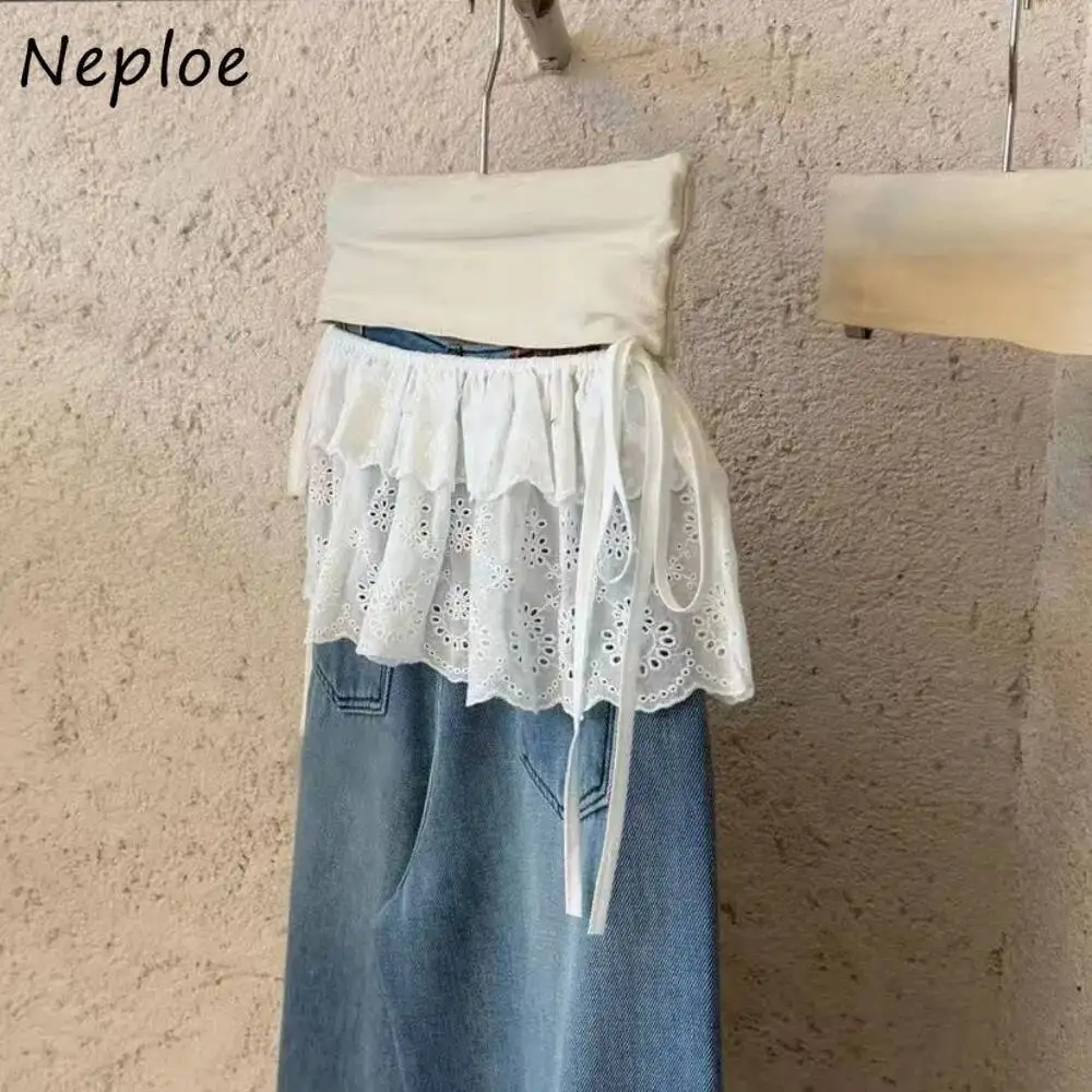 ارتفاع الخصر ألف خط قصيرة عارضة التطريز التنانير الفطريات الجوف خارج الفرنسية الربيع Falda الباليه كوريا شيك ضرطة ستارة جديدة