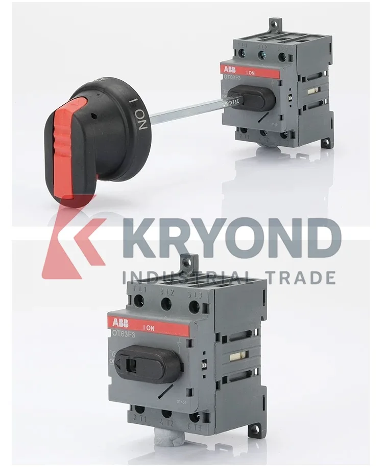 ABB OT16F3 3 Pole 16A OT Series Isolator مفتاح فصل أمان مدمج للوحة التحكم وعزل الطاقة الصناعية #6