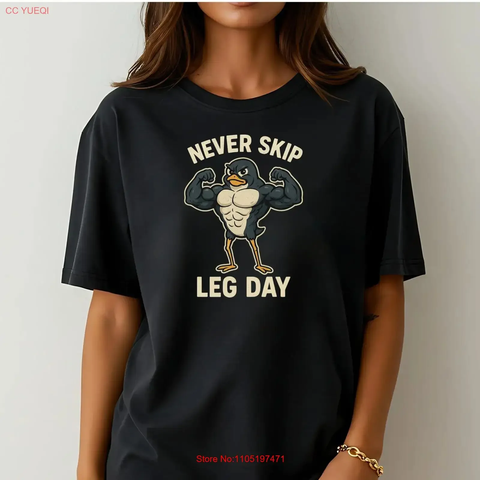 Camiseta Never Skip Leg Day, pingüino Jacked, divertido entrenamiento de gimnasio para amantes del Fitness, levantadores de pesas de Humor Animal, lavado vintage