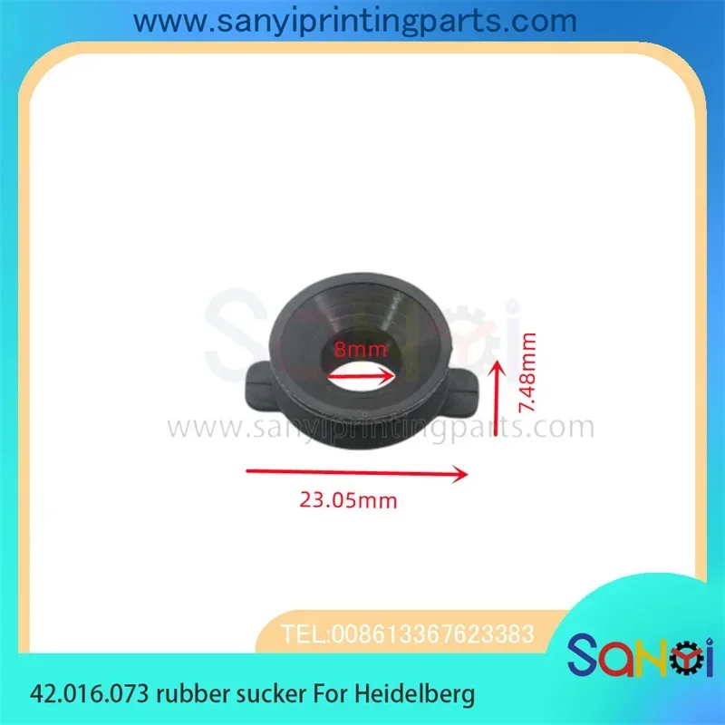 100 PCS Best Quality Heidelberg Black Rubber Sucker 42.016.073 For GTO46 GTO52 Printing Machine Parts