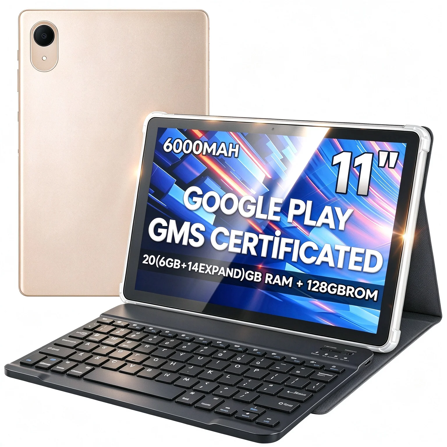 Immagine: ANRY 2026 C95 Tablet 11 Pollici Android 15 Octa Core 20GB RAM 128GB ROM 6000mAh Ricarica Rapida 18W 5G WiFi 6 HD IPS Tablet PC Globale