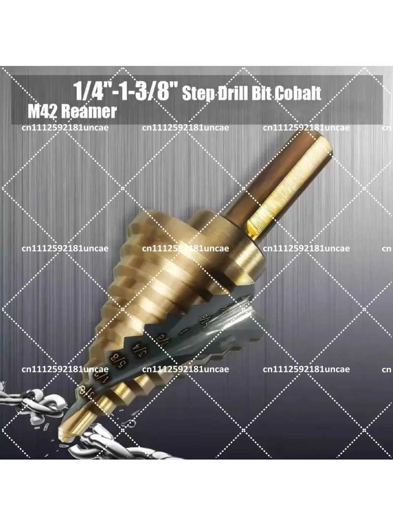 Cobalt Step Drill Bit Set 1/4