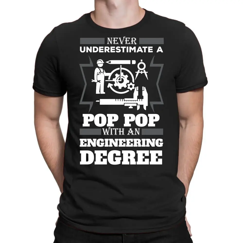 Nwt Never Underestimate A Pop With An Engineer Degree T Shirt