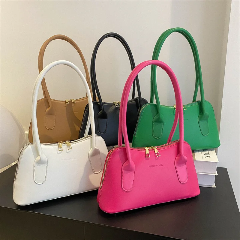 Fashion Trend Women's Shoulder Bag New Trend Simple Female Shoulder Bag Casual Commuter Handbag Luxury Brand Shoulder Bag