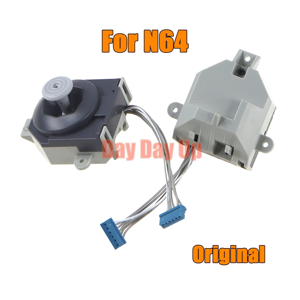 20 قطعة عصا تحكم ثلاثية الأبعاد تناظرية أصلية عالية الجودة لنينتندو 64 لوحدة تحكم سلكية N64